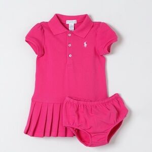Ralph Lauren Bright Pink Kids Polo Dress- 18 Month- NWT